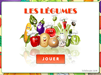 Jeu éducatif en ligne, les légumes