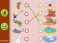 Les animaux et leur lieu de vie, activité ludique en ligne