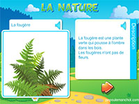 Imagier sonore gratuit, la nature