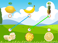 Les fruits, jeu éducatif en ligne, maternelle