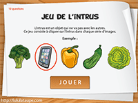 Jeu de l'intrus en ligne