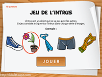 Jeu de l'intrus en ligne