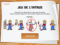 Jeu de l'intrus en ligne
