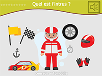 Jeu de l'intrus en ligne, métiers et activités