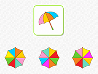 Jeu d'observation en ligne, les couleurs, maternelle