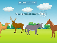 Le cri des animaux, jeu en ligne