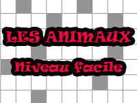 Jeu de mots croisés en ligne, les animaux