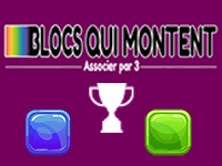 Blocs qui montent, jeu d'observation et de rapidité en ligne