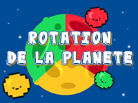 Rotation de la planète, jeu en ligne