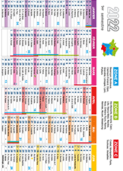 Calendrier 2022, 1er trimestre, avec saints