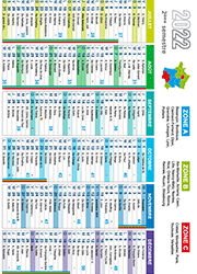 Calendrier 2022 2ème semestre avec fêtes à souhaiter