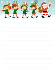 Papier à lettres de Noël gratuit à imprimer