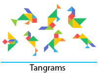 Jeux à imprimer, les tangrams Jeux à imprimer, les tangrams